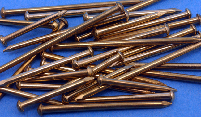 25g 5/8" 15mm ELECTRO BRASSED BRASS PLATED SHORT ESCUTCHEON PINS DOLL HOUSE ART 